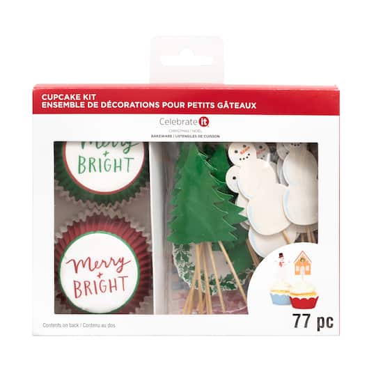 Merry &#x26; Bright Cupcake Kit By Celebrate It&#xAE;